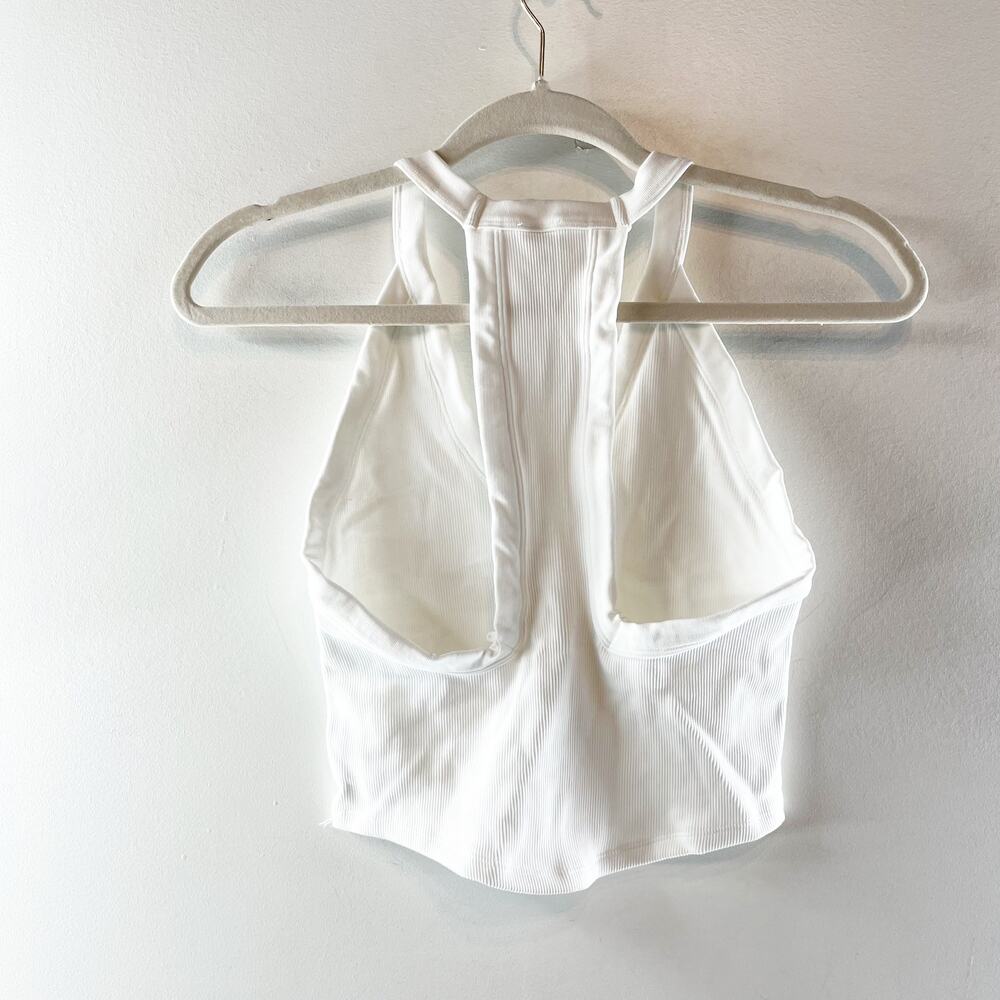 FP Movement All Clear V Neck Ribbed Racerback Cami Tank Top White M/L - Picture 6 of 6